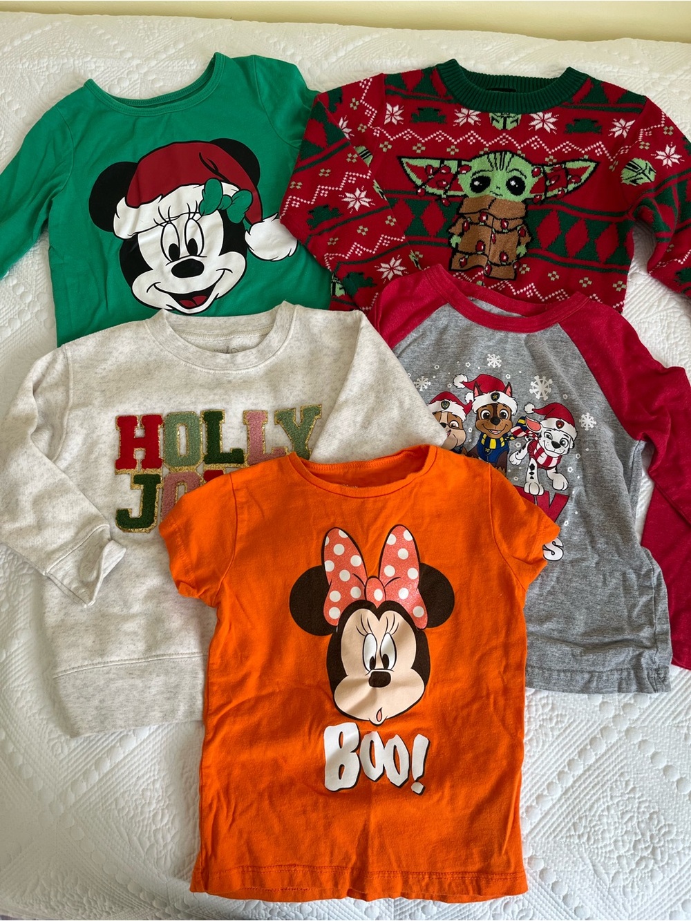 Kids holiday shirts bundle